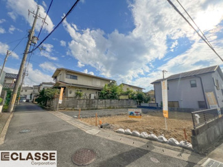 【前面道路含む現地写真】 | 宇治市木幡南山　売土地　建築条件無し