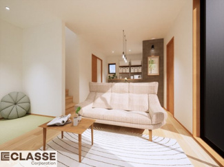 【完成予想図】 | 宇治市木幡南山　売土地　建築条件付き | 弊社は、気密測定器を保有しており、自社での気密測定を実現しております。気密処理をし、気密測定まで標準でさせていただいております。