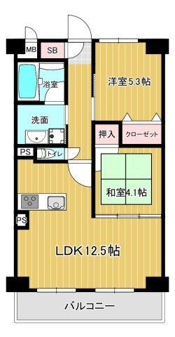 エグゼ神宮前の間取り|2LDK