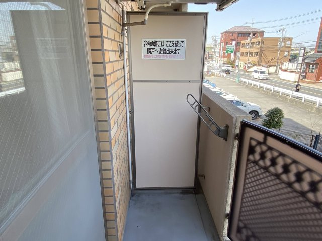 シャトー同志社前のバルコニー