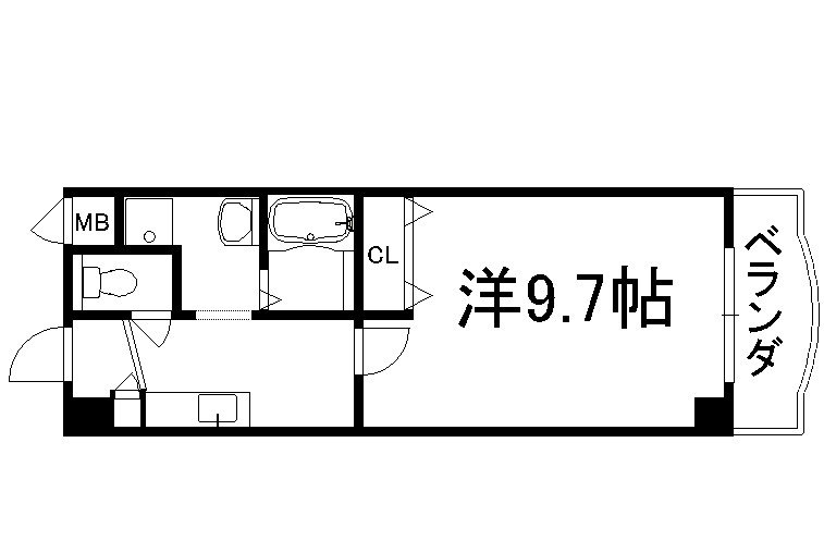 シャトー同志社前の間取り