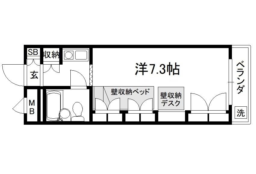 セレーネ田辺Ⅳの間取り|【基本的な間取り】