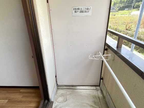 グレース田辺のバルコニー