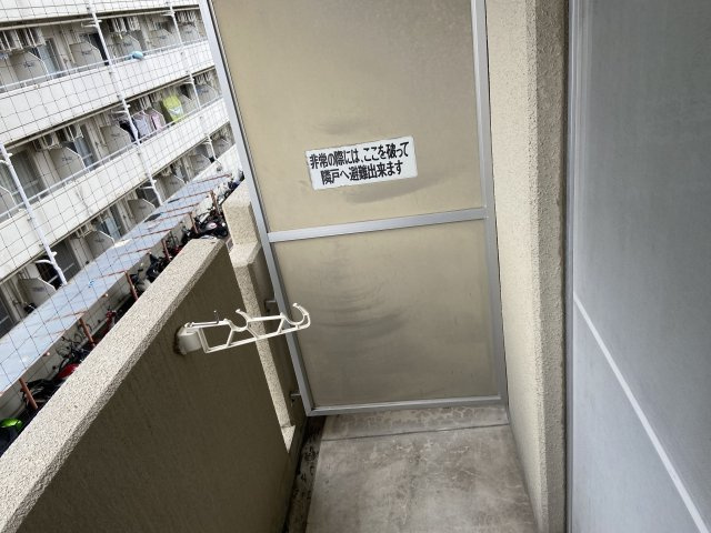 スカイハイツ三山木のバルコニー