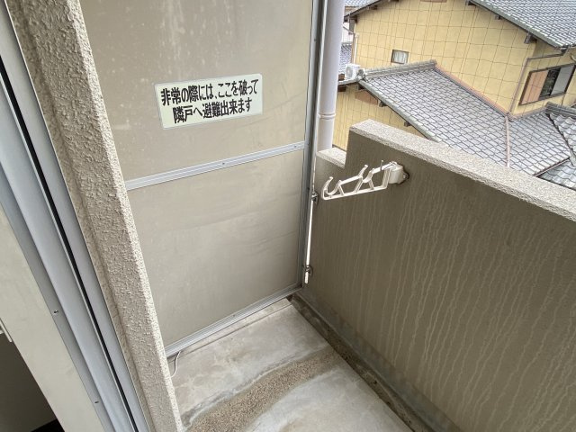 スカイハイツ三山木のバルコニー