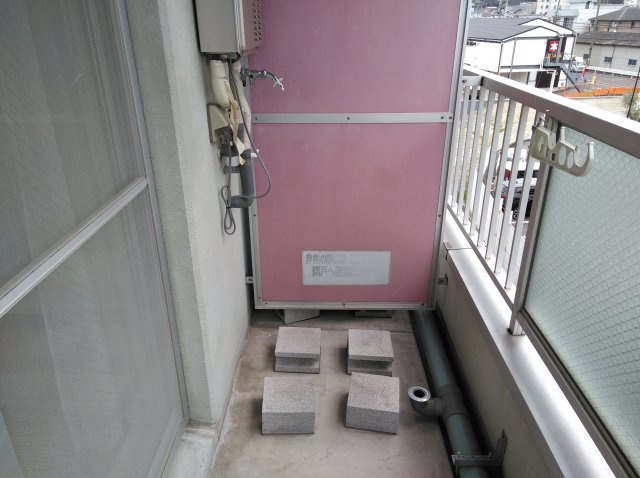 セレーネ田辺Ⅲ-Bのバルコニー