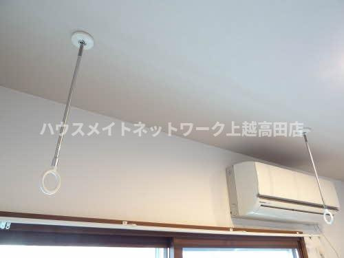 グリーンパレス フィロソフィーの展望|室内物干し受け