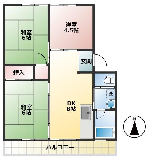コーポラス東雲の間取り