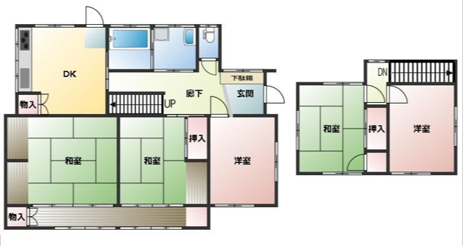 【間取り】 | 日立市助川町　中古戸建