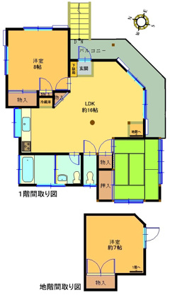 【間取り】 | 大室高原別荘地　戸建