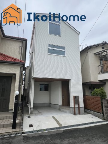 明石市大久保町わかば　新築戸建の外観|人気の大久保南小校区。大久保駅まで徒歩13分。駐車1台可能。便利な施設充実。前道車通り少ない。