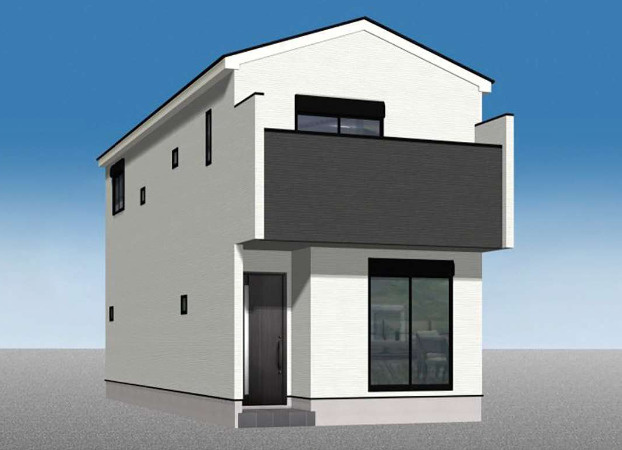 MIRASUMO緑区鳴海町字嫁ヶ茶屋0198②全2棟＜新築一戸建て仲介手数料無料＞の外観パース|外観パースです