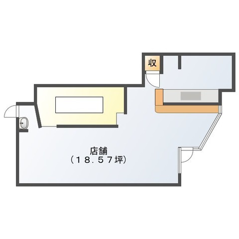 弓之町ビルテナントの間取り