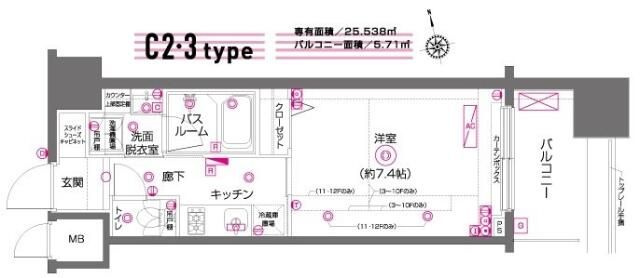 ＺＯＯＭ府中の間取り