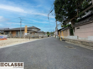 【前面道路含む現地写真】 | 宇治市大久保町山ノ内　売土地　建築条件無し