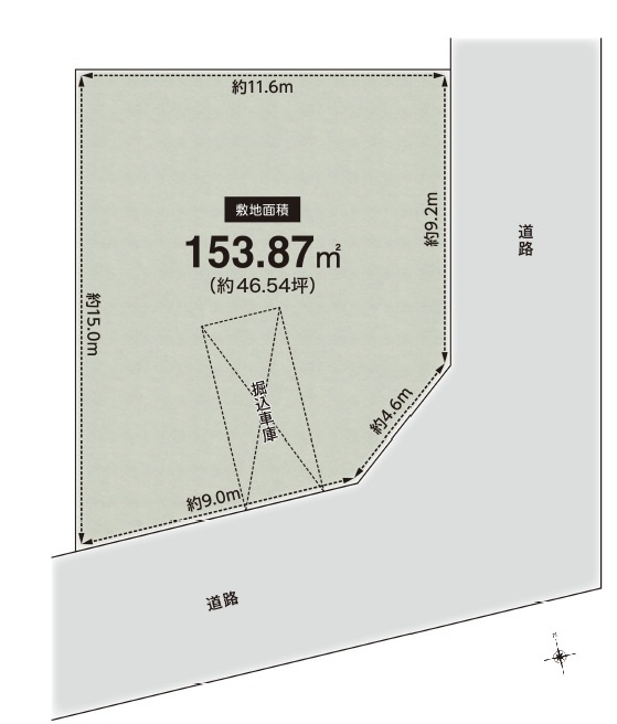 箕面市粟生間谷西７丁目　土地の外観