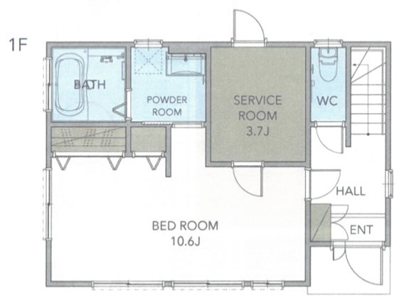 【間取り】 | 茅ヶ崎市美住町中古戸建 | 1F