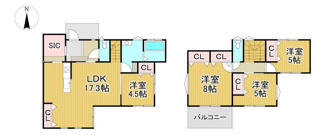 【参考プラン】 | 川辺郡猪名川町つつじが丘４丁目6-3　建築条件無土地