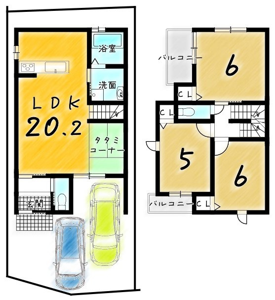 川島玉頭町1号地　建築条件付土地の外観