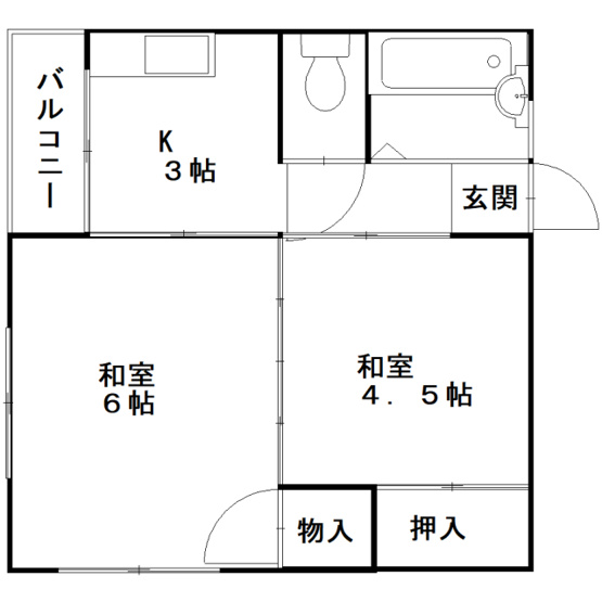 【間取り】 | メゾーン若宮　初期費用の安いプライスホームです！