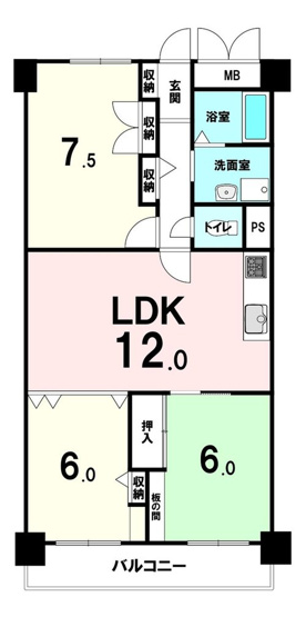 【間取り】 | レック鴻池マンション