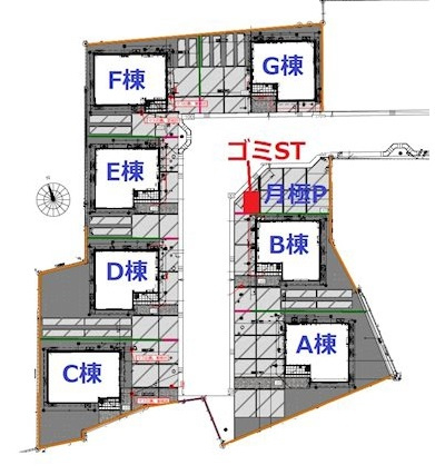 カメリアコートＡの区画図