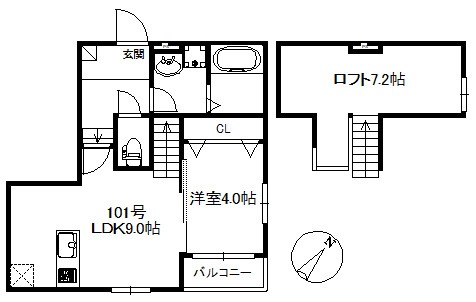 【間取り】 | ポラリス幸　★プライスホームなら仲介手数料が0円です！★