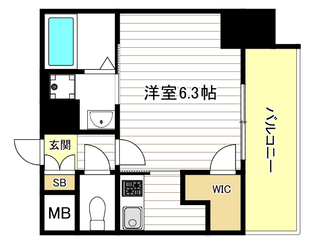 エスリード阿波座レジデンスの間取り