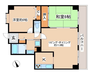 【間取り】 | ユニハイム野洲