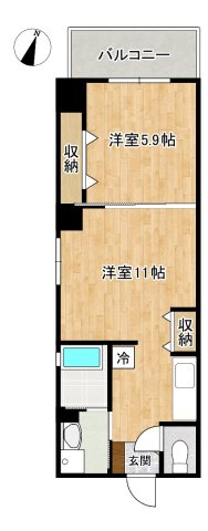 アカノハート泉崎の間取り