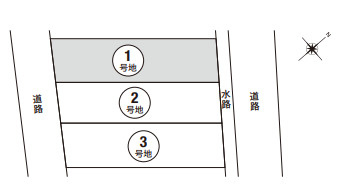 宝塚市紅葉ガ丘　新築一戸建ての区画図|全３区画