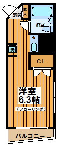 【間取り】 | グランティ幡ヶ谷