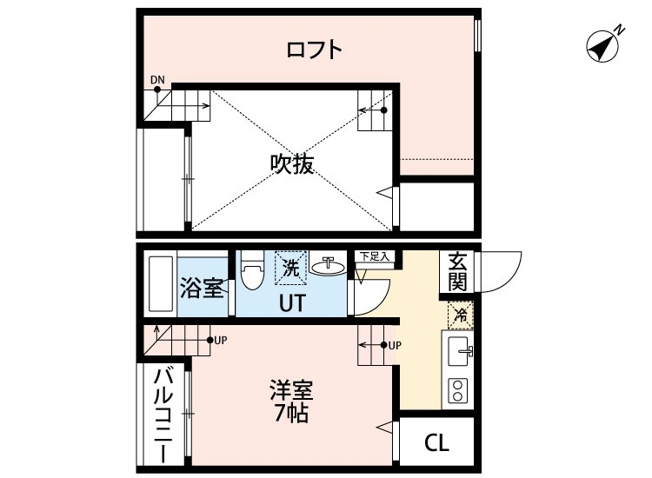 【間取り】 | フローラ吉塚駅前　HPに初期費用掲載「プライスホーム」で検索！仲介手数料半額！