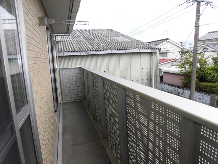 メゾン・ヴェール Aのバルコニー|Ａ201 ベランダ
