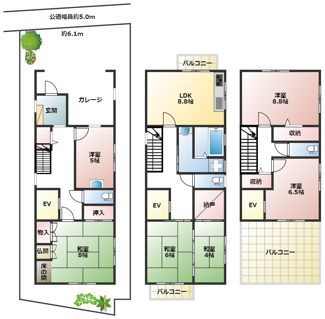 【間取り】 | 笠松町門前町！鉄筋コンクリート造3階建て築17年！西笠松駅まで徒歩3分！駐車場1台！近隣駐車場あり！ | 笠松町門前町！鉄筋コンクリート造3階建て築17年！西笠松駅まで徒歩3分！駐車場1台！近隣駐車場あり！