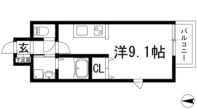 【間取り】 | ONLYONE川西中央1