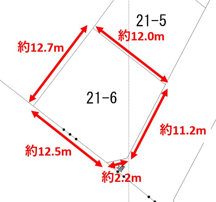 光井三丁目　売土地の土地図