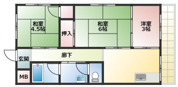 第1宗田マンションの間取り
