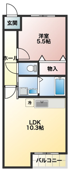 【間取り】 | サンフラット布忍