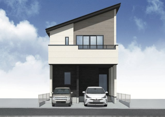 【仲介手数料無料】所沢市弥生町１期全１棟　所沢市の新築住宅なら西武ハウジングの外観パース