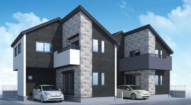 【仲介手数料無料】所沢市荒幡２期１号棟　所沢市の新築住宅なら西武ハウジングの外観パース