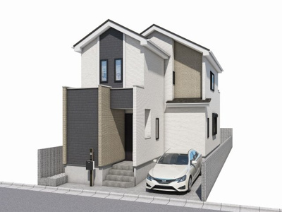 【外観パース】 | 西宮市　段上町６丁目　新築戸建