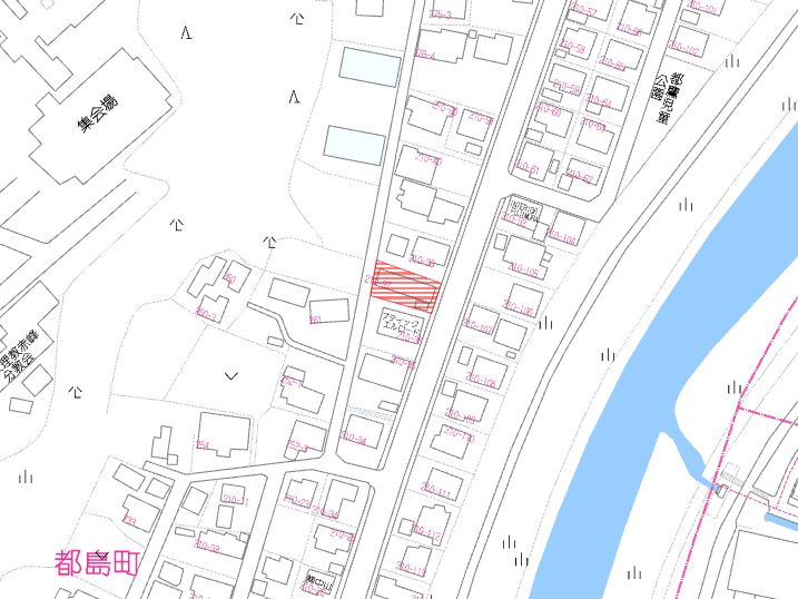 都城市都島町の売地の土地図