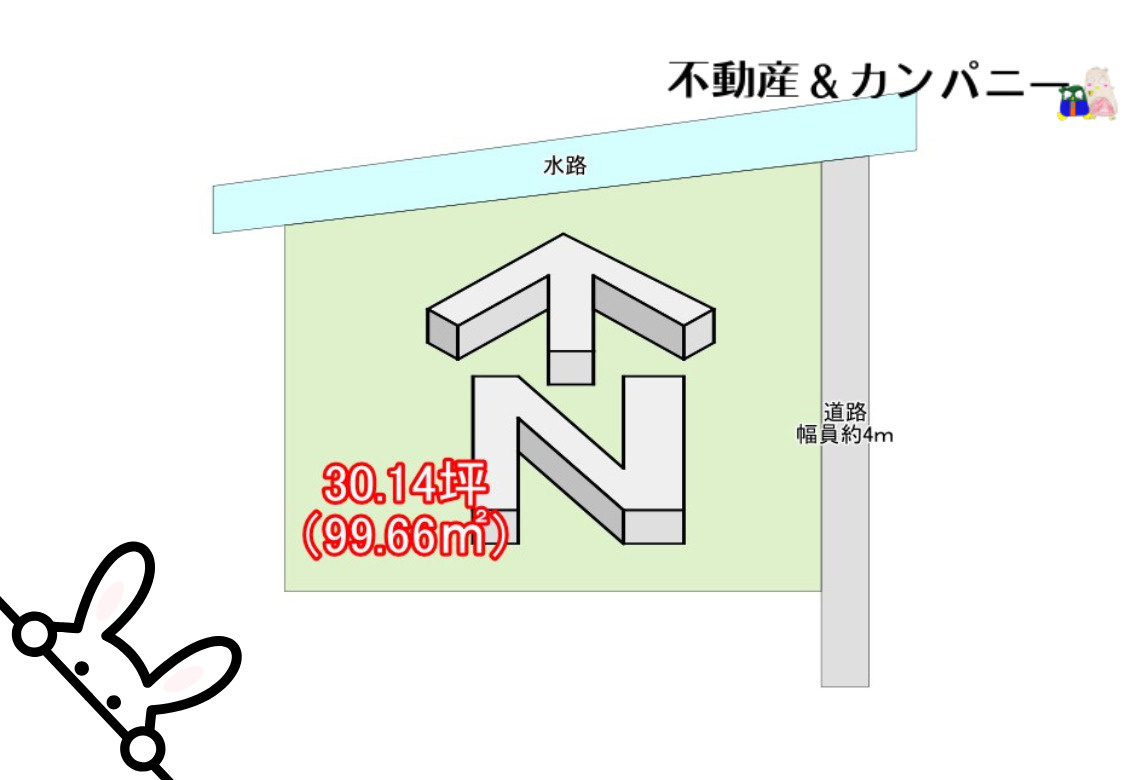 南江戸4丁目のおトチ　松山市南江戸4丁目売土地の土地図