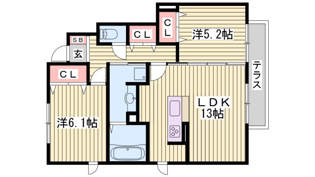 パルティーダＳの間取り