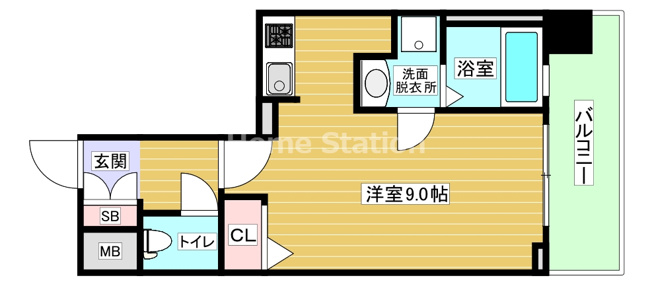 【間取り】 | アドバンス西梅田Ⅱ