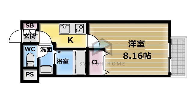 【間取り】 | M-flat衣摺2