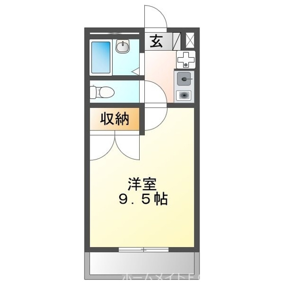 【間取り】 | Pine　Well駅前　A棟