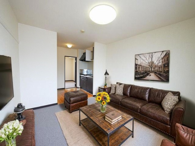 レオネクストサンシャイン岩室の居間・リビング|CGで家具等を配置したもので家具等は含まれません