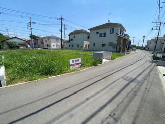 【前面道路含む現地写真】 | 川越市的場　建築条件なし売地　JR川越線『的場駅』徒歩9分　【霞ヶ関北小学区】